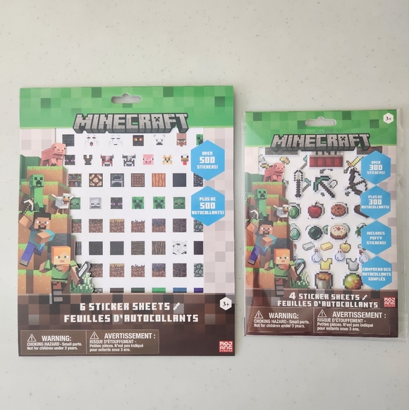 Minecraft Other - Minecraft Sticker Sheets